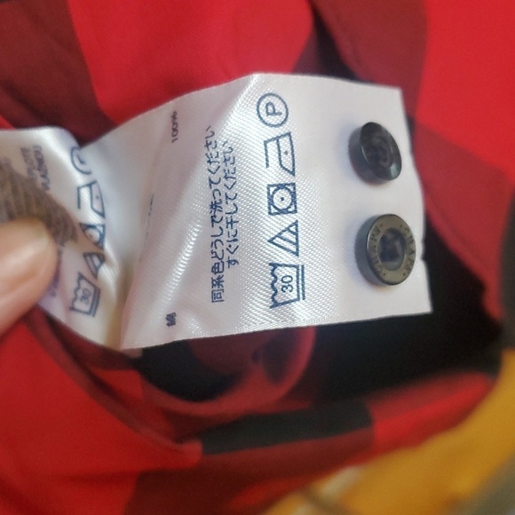 Chaps Icon Black Red Plaid Long Sleeve Casual Button‎ Down Sz. 3X Shirt Tunic - Picture 6 of 12